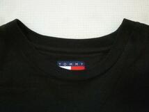 (673)TOMMY JEANS トミージーンズ ロゴ Tシャツ L 黒_画像3