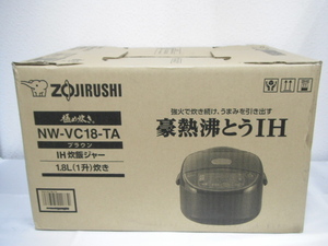 象印 極め炊き IH炊飯ジャー 1.8L(1升)炊き NW-VC18-TA