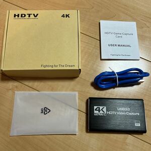 ★ほとんど新品！★送料350円★HDMIキャプチャーボード★4K 60Hz★パススルー対応★ビデオキャプチャ★HDR対応★USB3.0★HD1080P★60FPS★