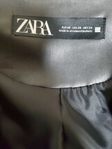 新品ZARAザラ ライダースジャケット サイズUSA XSレザー調フレアAライン_画像3