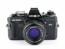 04458cmrk MINOLTA New X-700 + MD ROKKOR 50mm F1.7 MF一眼レフカメラ 標準レンズ MDマウント_画像1