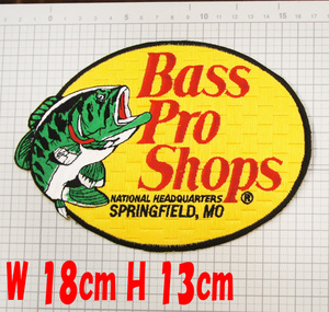 BassProShops バスプロショップ ワッペン パッチ W18cm H13cm・　