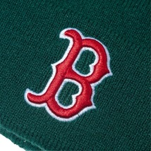 NEWERA ニューエラ ボストン レッドソックス MLB ニット帽 ビーニー ニットキャップ 刺繍 ユニセックス フリーサイズ 緑 グリーン_画像2