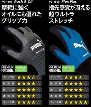 作業手袋 PUMA プーマ WORKING GLOVES PG-1510 フレックスプラス ニトリルゴム Lサイズ 5双セット_画像2