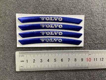 ★ボルボ VOLVO★16★ ホイールリムステッカー 装飾バッジデカールスタイリング 傷を隠す 4枚セット 90ｍｍ アルミ 車用_画像5