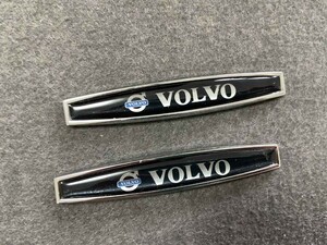 ★ボルボ VOLVO★117★ 金属ステッカー エンブレム デカール 2枚セット 車用装飾 両面テープで取付簡単 スクラッチを隠す