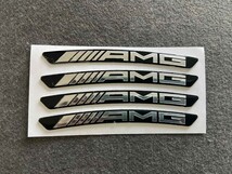 ★AMG メルセデスベンツ★04★ ホイールリムステッカー 装飾バッジデカールスタイリング 傷を隠す 4枚セット 90ｍｍ アルミ 車用_画像1