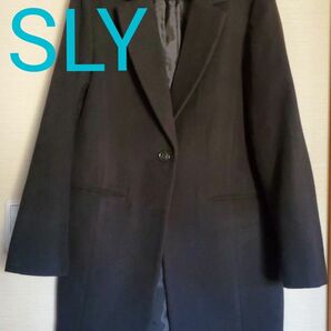 SLY コート ロングコート ブラック