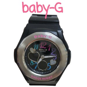 【ジャンク】CASIO カシオ Baby-G BGA-101-1BJF 黒 ブラック ピンク Multi Color Dial Series マルチカラーダイアルシリーズ 電池切れ