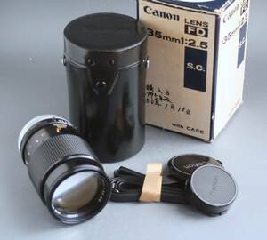 ■織■キャノン　Canon　FD　135mm　ｆ2.5（新同品）