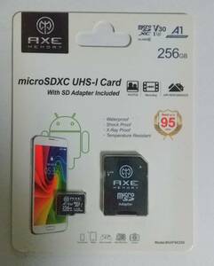 【新品・未開封】「AXE microSD 256GB マイクロsdカード」　送料無料