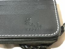 美品 DEGNER デグナー 花山 KAZAN レザー ロング ウォレット扇_画像8