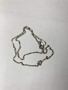 S925 chain necklace silver SV925 ITALY 925 stamp accessory necklace ornament used 