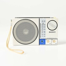 【動作確認済】SONY ICF-S30 ラジオ FM/AM 2BAND RECEIVER ホワイト ポータブル レシーバー ソニー 昭和レトロ_画像1