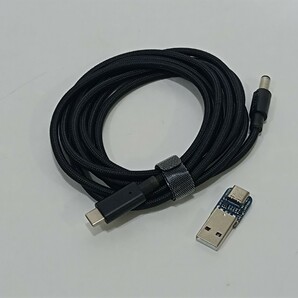 【送無】XMHL USB-C PD トリガーケーブル 電源プラグ 充電ケーブル 対応 ノートパソコン5.5mm/2.5 2.1mm 9V 12V 15V 20V y1101-1の画像2