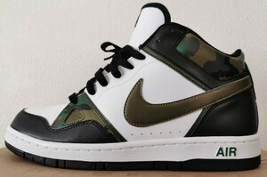 ナイキ Nike スニーカー 靴 AIR PRIZE MID エア プライズ ミッド 488399-123 28 28.0 10 WHITE KHAKI GREEN 白 緑 カモ 迷彩 タグ 箱 付属