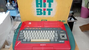SONY HB-101 MSX パソコン HITBIT HOME COMPUTER　ソニー　レッド　ジャンク品