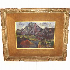 Art hand Auction Masaki Notoya, Mountain Lake, oil painting, art, No. 201025-20, packing size 140, Artwork, Painting, others