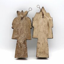 木彫り人形・壁飾り・アジアン雑貨・インテリア・No.210912-061・梱包サイズ60_画像4