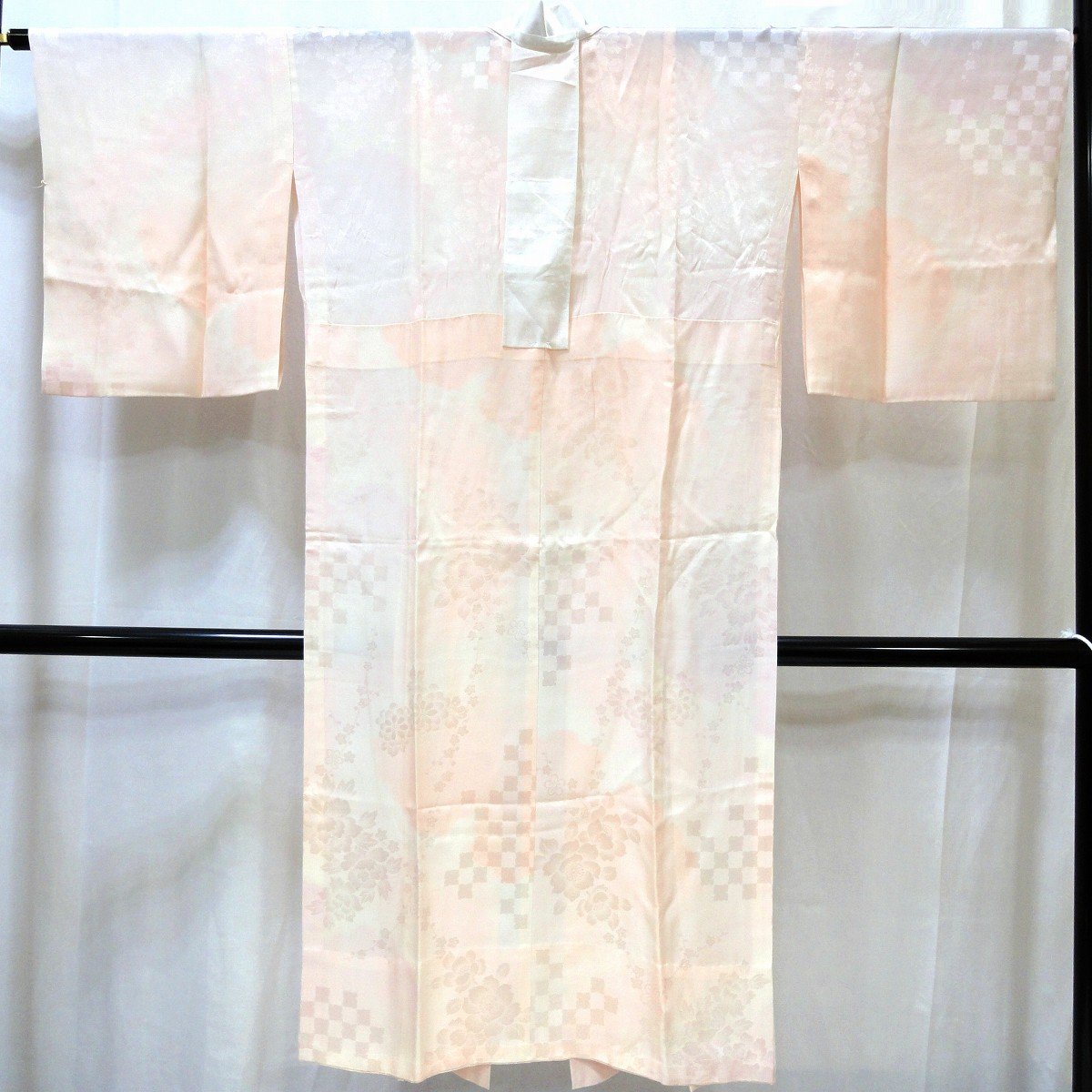 着物・襦袢・花・正絹・No.200701-0098・梱包サイズ80