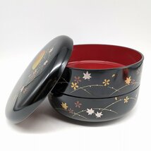 二段菓子器・飾器・漆器・花井幸子デザイン・No.230708-08・梱包サイズ60_画像2