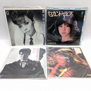 昭和レコード4点セット・研ナオコ・中森明菜・郷ひろみ・久保田早紀・No.231019-15・梱包サイズ60