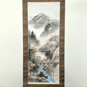 掛軸・山水画・No.230503-20・梱包サイズ100