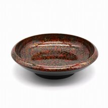 津軽塗（唐塗）バカ塗り・菓子器・漆器・No.210713-108・梱包サイズ80_画像1