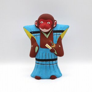 伏見人形・猿・申・干支置物・十二支・郷土玩具・No.210713-099・梱包サイズ60