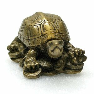 Art hand Auction Figurine tortue d'argent n° 140526-01 Taille de l'emballage 60, Articles faits à la main, intérieur, marchandises diverses, ornement, objet