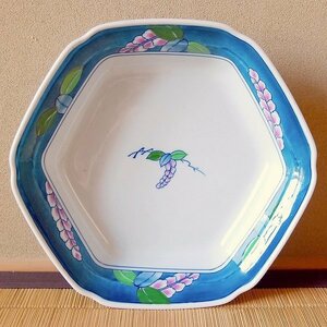 峯山・六角皿・No.170526-15・梱包サイズ60