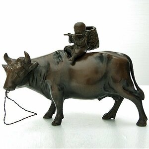 Art hand Auction Ten Cows Cows Return Home Ornament No. 140526-57 Packing size 80, handmade works, interior, miscellaneous goods, ornament, object