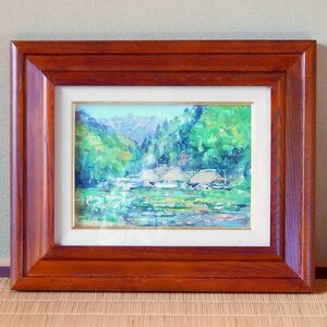 Art hand Auction Shunzo Fukuda, oil painting, framed, No. 170528-03, package size 80, Painting, Oil painting, Nature, Landscape painting