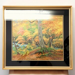Art hand Auction 作家不明･油絵･額入･No.180924-02･梱包サイズ160, 絵画, 油彩, 自然, 風景画