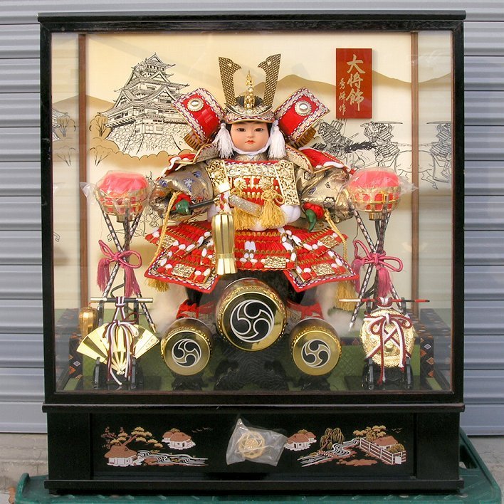 秀峰･大将飾･五月人形･No.171102-01･梱包サイズ180, 人形, キャラクタードール, 日本人形, その他
