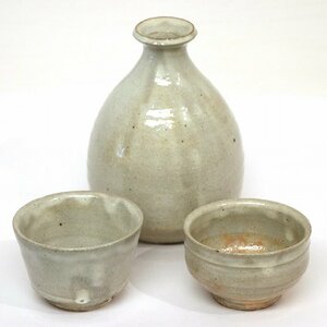  Shigaraki .*. tail ..* flour .* sake cup and bottle set *No.190523-18* packing size 60