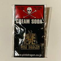 ◆新品◆クリームソーダ【ピンクドラゴン・ビル/ピンバッジ】未使用◆CREAM SODA/ブラックキャッツ/BLACK CATS/ロカビリー/ロックンロール_画像1