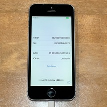 中古 iPhone 5s 32GB ME335J/A ドdocomo利用制限〇 スペースグレイ 初期化済_画像8