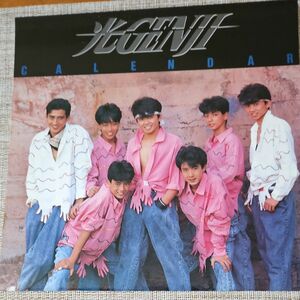 光GENJI カレンダー1989 12枚綴りプラスLPレコード