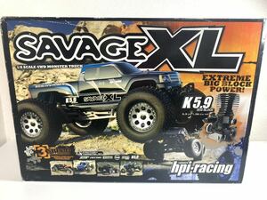 【未使用品】SAVAGE XL サベージ K5.9BIG BLOCK 5.9CC 1/8SCALE 4WD MONSTER TRUCK ラジコンカー コントローラー 付属品あり 動作未確認 KD