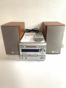 【ジャンク】ONKYO オンキョー ミニコンポ FR-7GXDV 通電確認済み ディスク読み込みエラーのためジャンク リモコン 説明書付き 