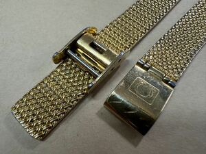 オメガ 金属ベルト 金色 13mm幅 OMEGA stainless steel bracelet gold color ステンレスベルト　24-1