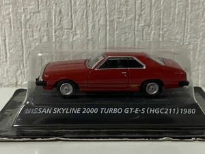 コナミ 1/64 日産 スカイライン 2000 ターボ GT-E-S HGC211 1980 レッド KONAMI NISSAN SKYLINE TURBO