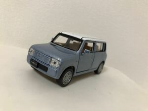 ディーラー特注 1/42 スズキ ラパン レイクブルーメタリック 2トーン プルバックカー ミニカー カラーサンプル SUZUKI Lapin 約1/43