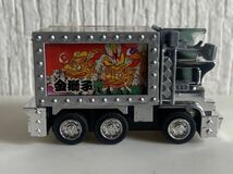 バンダイ まめトラ野郎 デコトラ プルバックカー BANDAI アオシマ 爆走デコトラ列伝jr 日本製 1986 銀戯羅 ぎんぎら 金獅子 千客万来_画像5