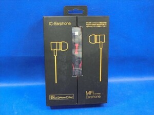 【IJ24-28】【60サイズ】▲未開封/リンクスインターナショナル IC-Earphone レッド ICEP-LT-04 RE イヤホン/※外箱傷み有