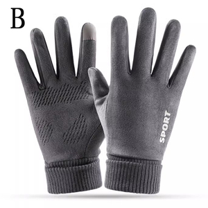  for man gloves smartphone correspondence protection against cold glove cycle glove reverse side nappy warm men's gloves suede. gloves 