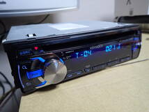 中古品　ケンウッド　kenwood　　MP3/WMA/AAC対応CD/USBレシーバー U383　1DIN　小物入れ　配線　取り付け金具　変換カプラー付き_画像5