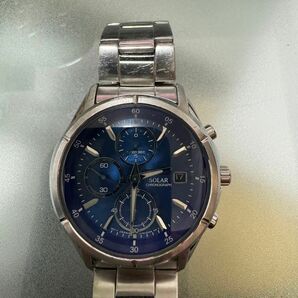 SEIKO セイコー クロノグラフ WIRED ワイアード ソーラー 腕時計 V176-0AE0 稼働品