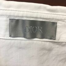 DIOR ディオールオム 長袖シャツ ホワイト 42サイズ イタリア製 コットン100% SHIRT 白 クリスチャンディオール_画像5